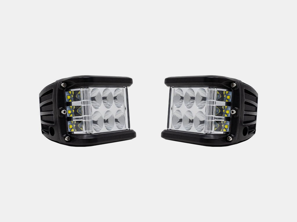 Cali Raised LED Side Projecting LED Pods Pair