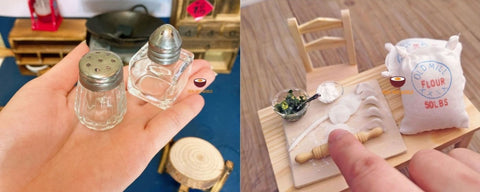 miniature salt bottle