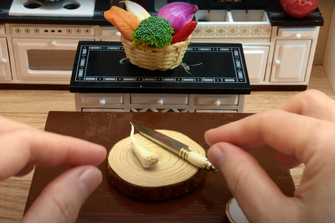 miniature knife real mini cooking show