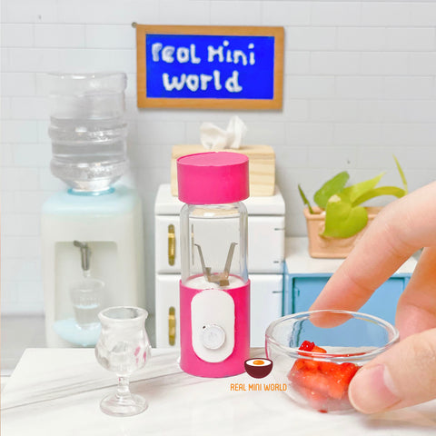 mini cooking shop miniature cooking blender juicer blend real tiny fruit