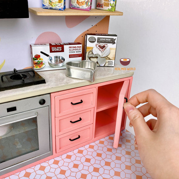 Mini 2in1 REAL Baking Cooking Kitchen Set Miniature Cooking Shop   Mini.2in1peachdessertkitchen3 Grande 