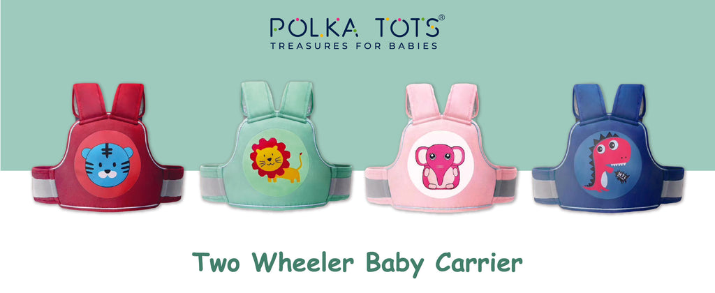 two wheeler safety carriers for kids polka tots