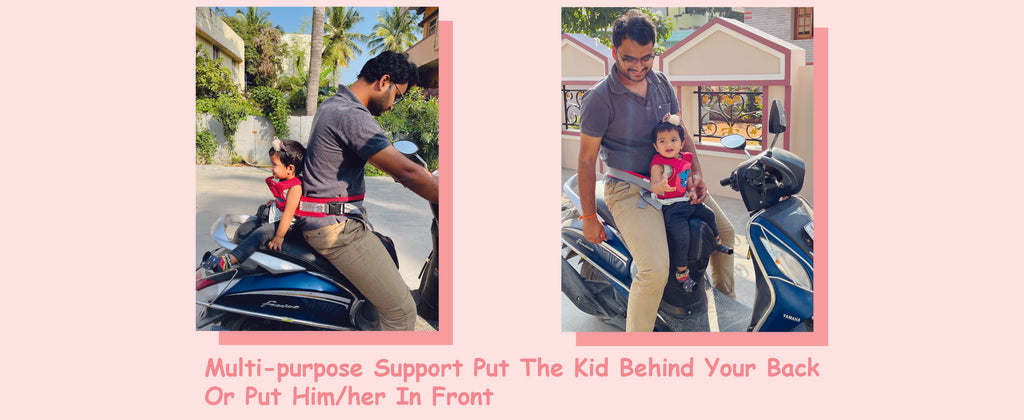 adjustable two wheeler safety belts for kids