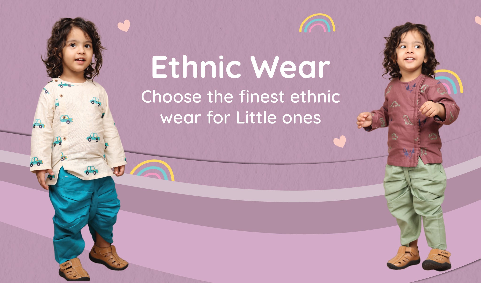 Kids Ethnic wear Kurta Dhoti Sets Polka Tots
