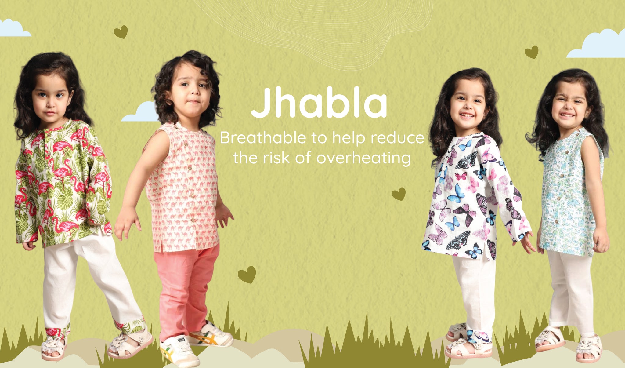 kids jhabla pant set polka tots