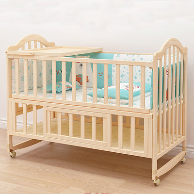 POLKA TOTS Elegant Wooden Rocking Cradle Baby Crib Cot / Kids