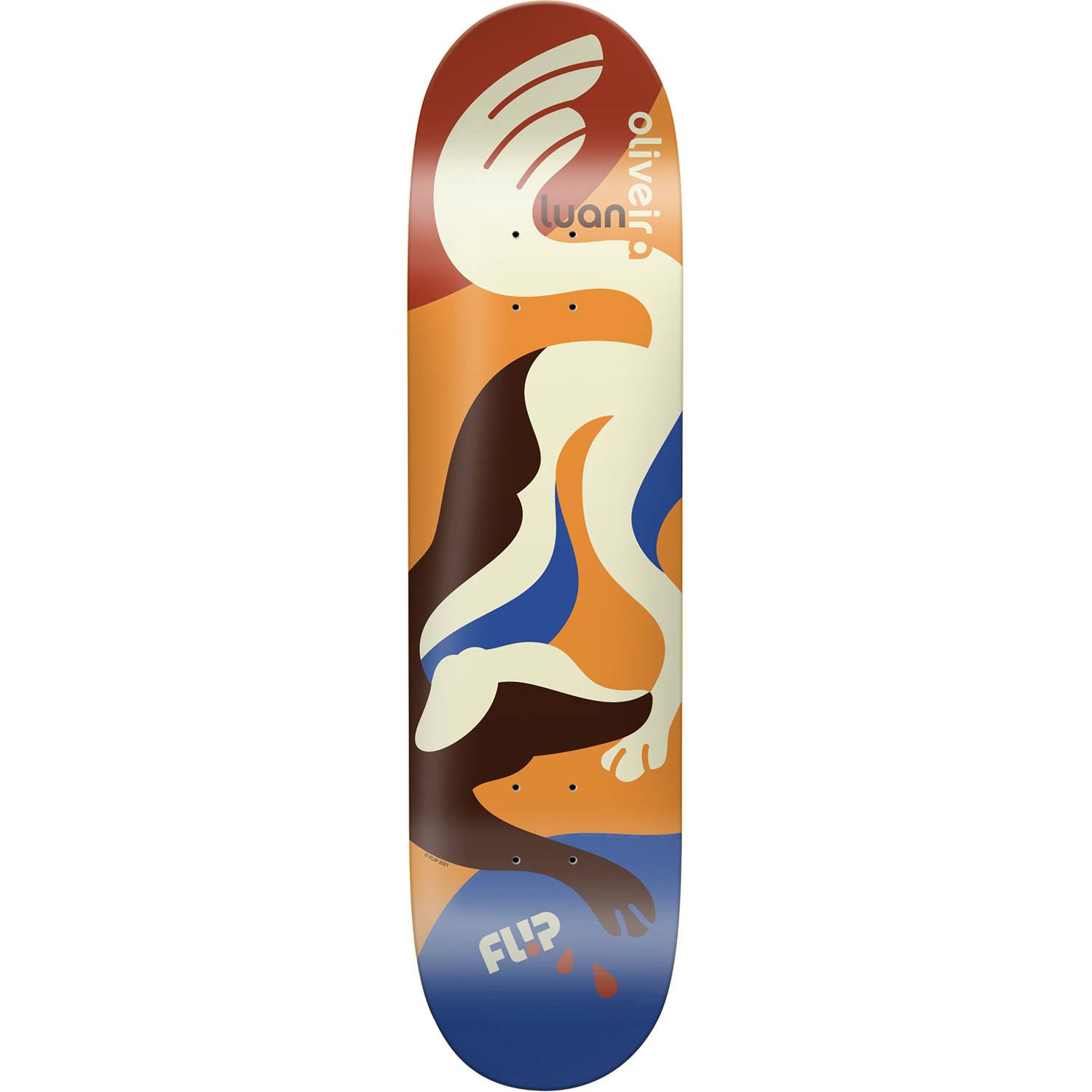 Proficiat Jaar Kauwgom Flip Luan Oliveira Kaja Skateboard Deck - 8.13" | Invisible Board Shop