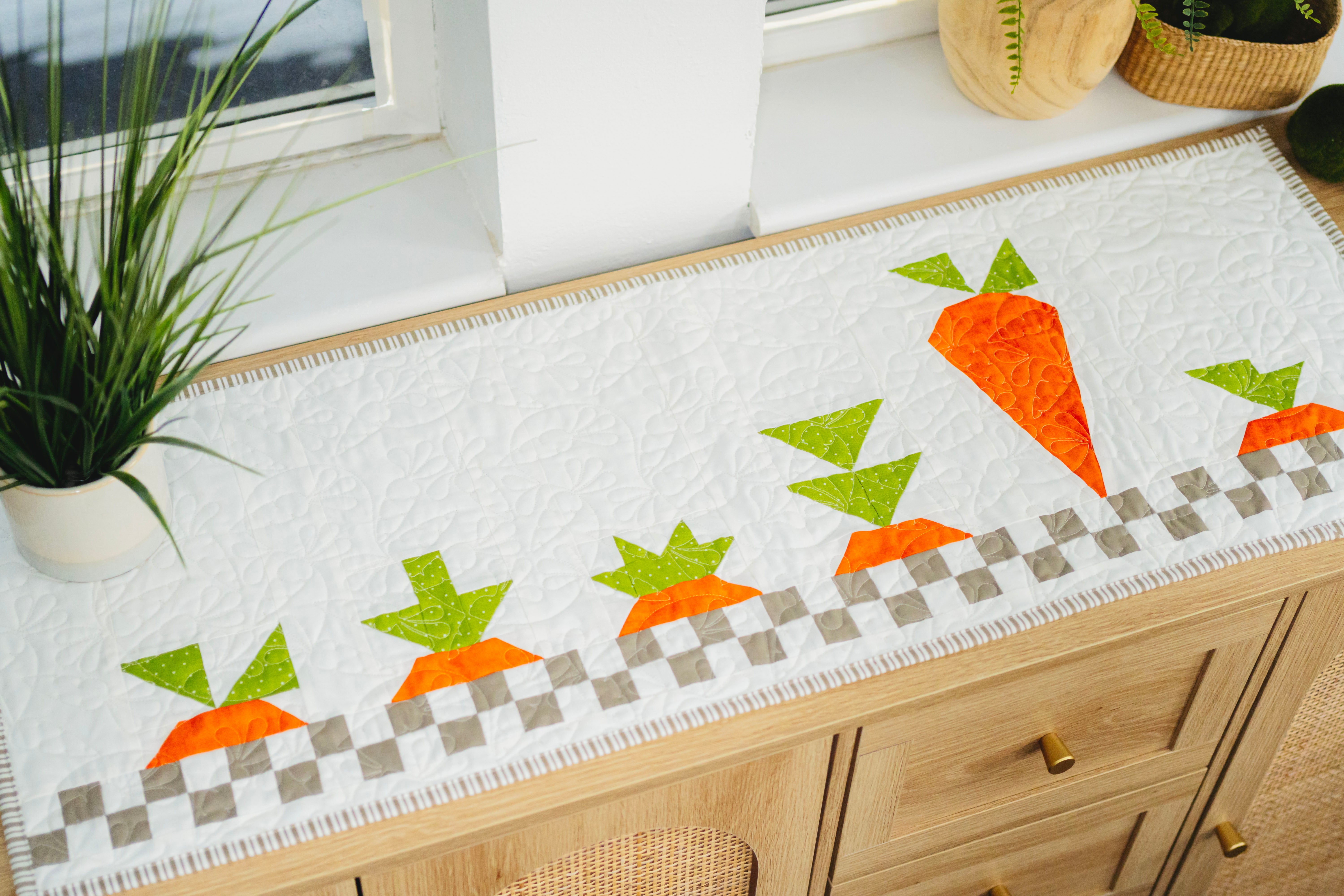 Carrot Tops Table Runner (Downloadable Pattern)