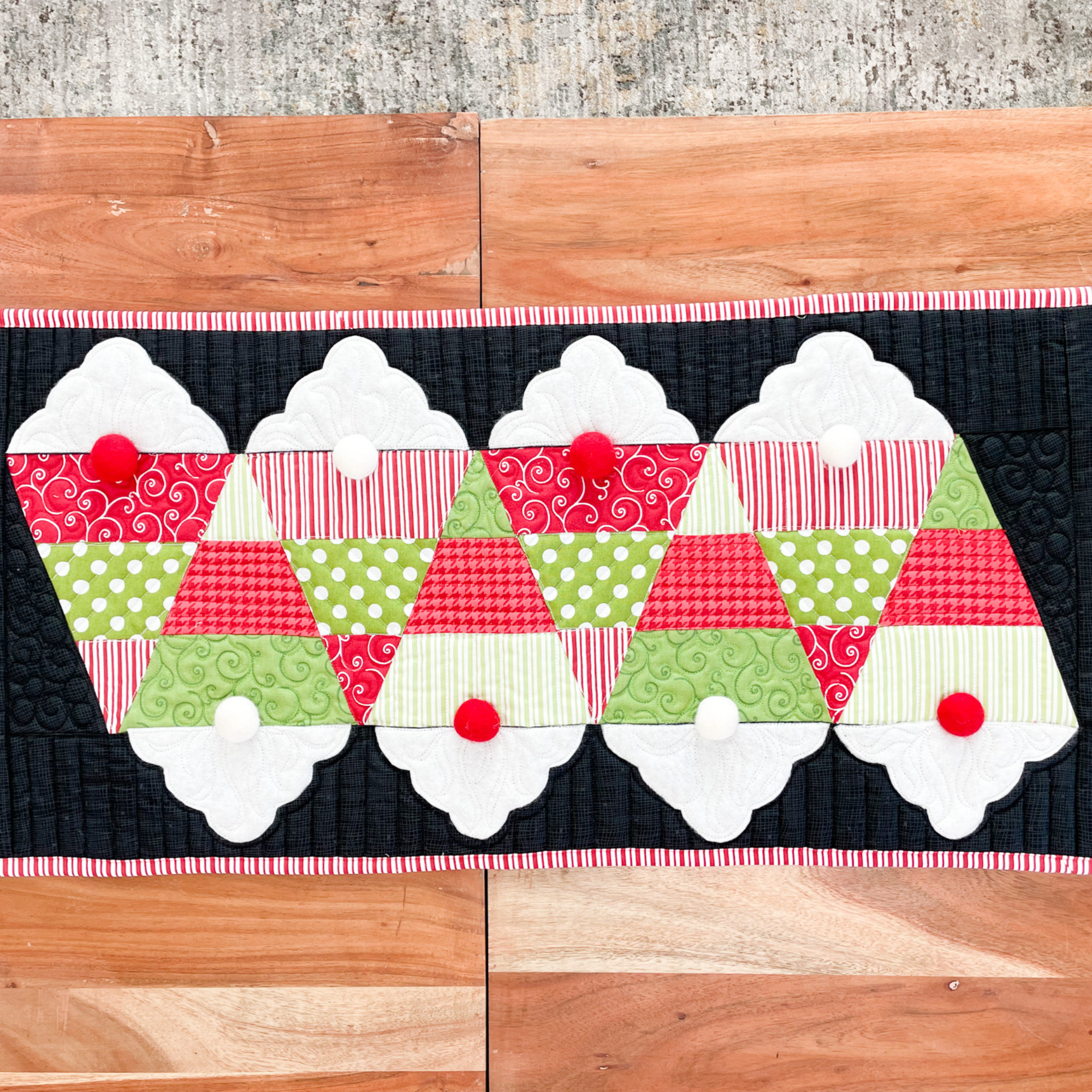 Nosey Gnomes Table Topper (Downloadable Pattern)