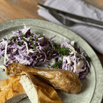 Roast Chicken & Purple Slaw