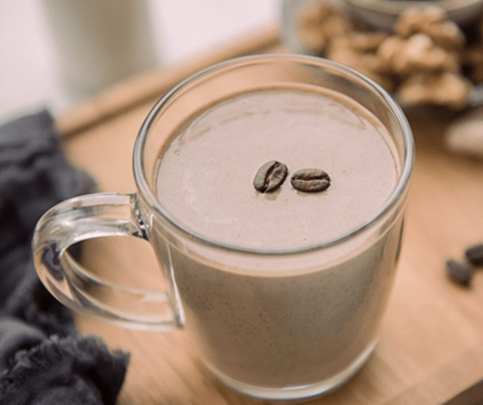 Purition Coffee & Walnut whole food protein smoothie.