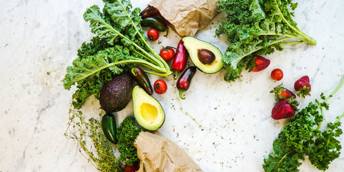 High-fibre carbohydrates like kale & avocado