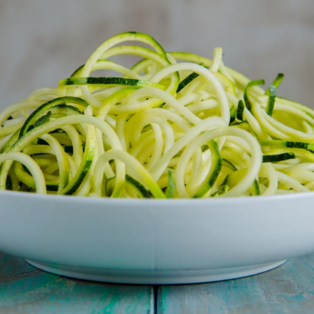 Bowl of courgetti noodle or pasta alternative