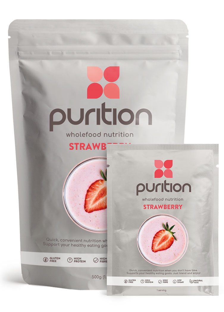 Purition Strawberry large bag and sachet