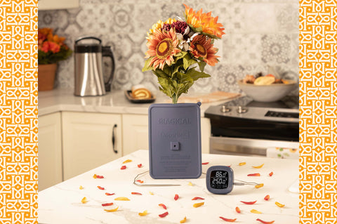 Decarbox with Flower in Kitchen