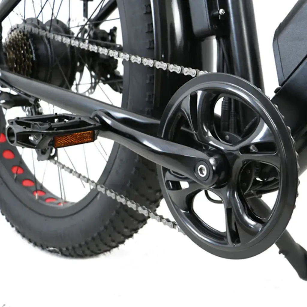 EUNORAU FAT-AWD All Wheel Drive 48V, 250W+350W Fat Tire Electric Bike