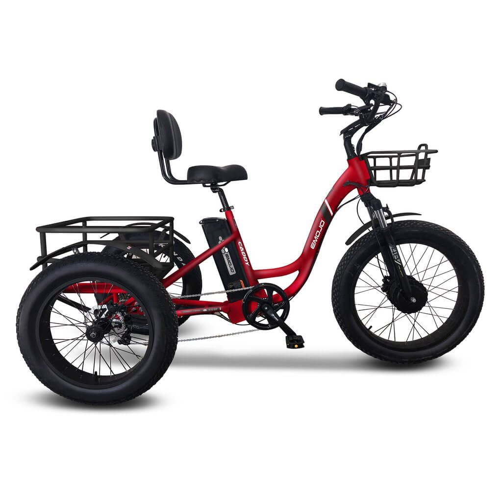 Emojo Caddy Pro 500W, 48V, Fat Tire Electric Trike