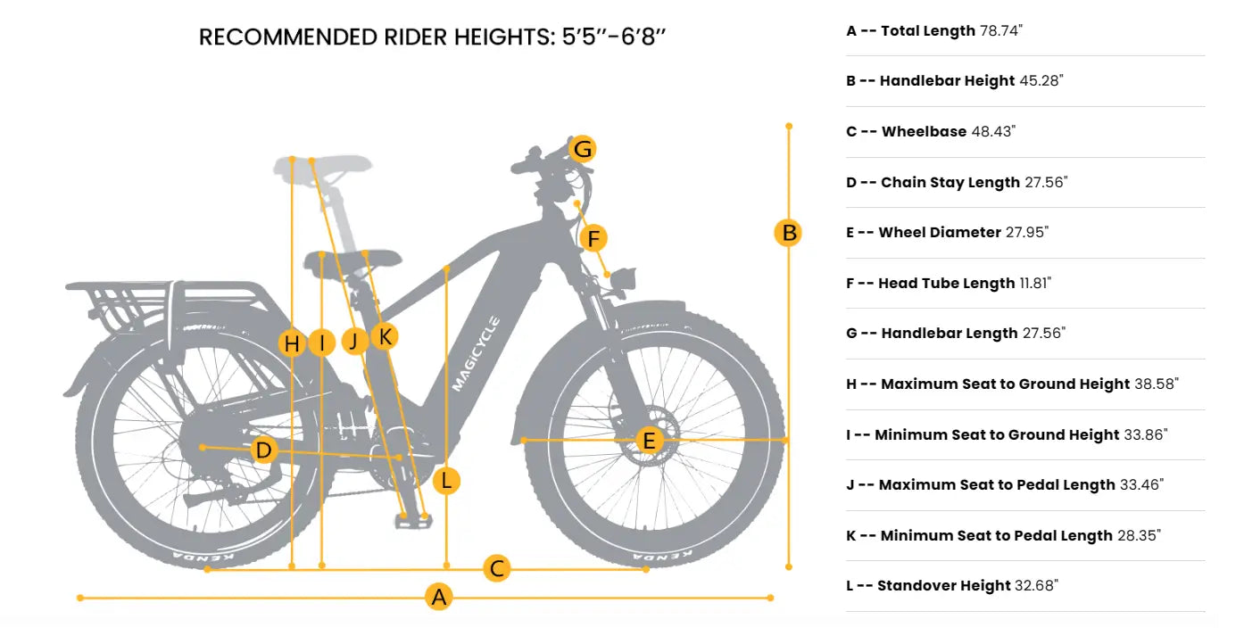 Magicycle 750W 52V 20Ah Cruiser Pro Step-Over Mountain Electric Bike