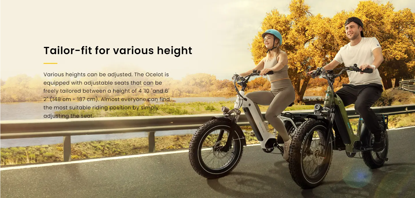 Magicycle Ocelot Pro 750W 52V Long Range Step-Thru Fat Tire Electric Bike