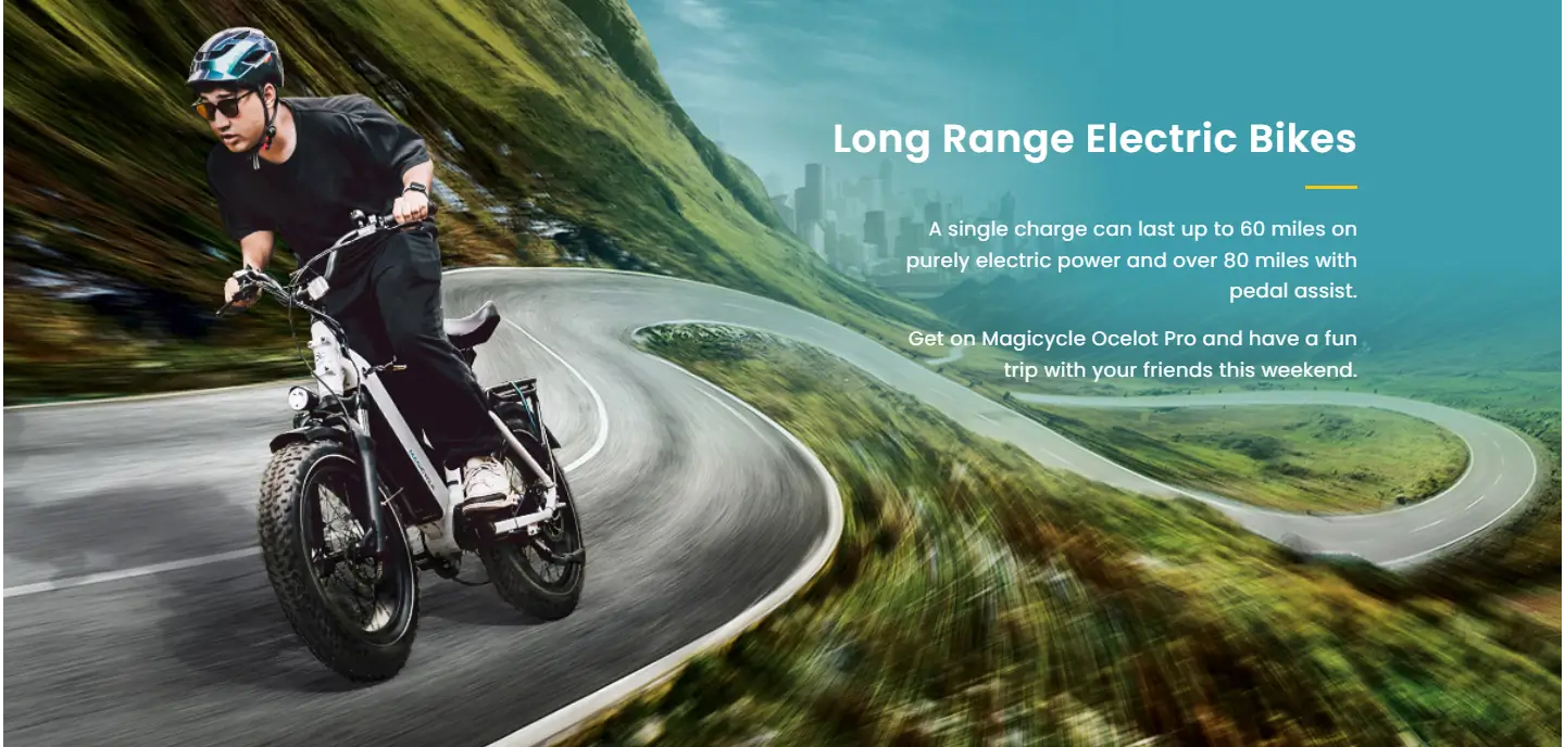 Magicycle Ocelot Pro 750W 52V Long Range Step-Thru Fat Tire Electric Bike