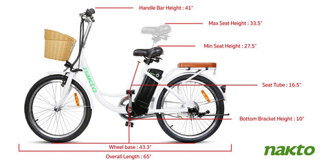 Nakto Elegance City Cruiser Electric Bike