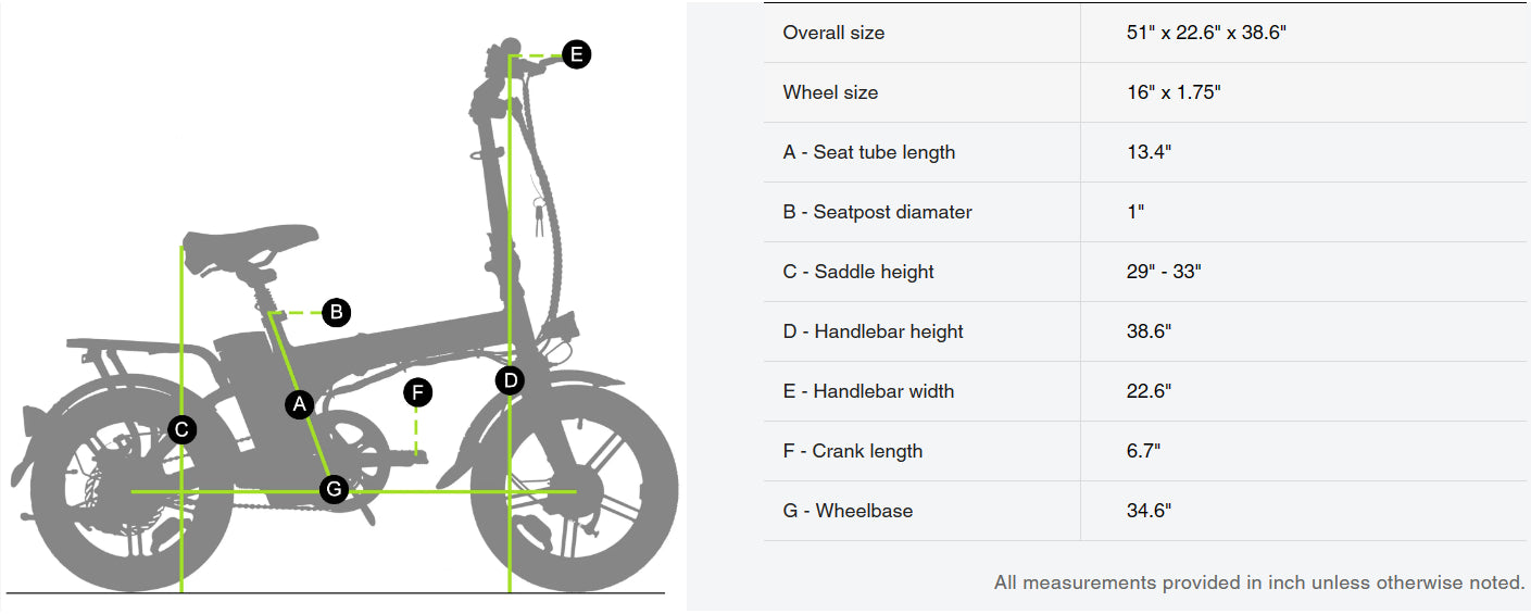 Nakto Skylark Folding Electric Bike