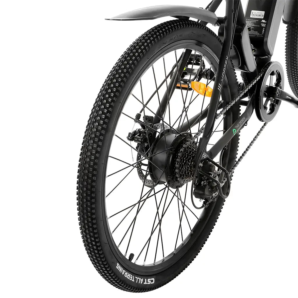 Ecotric Vortex 26" Matt Black 350W 36V Electric City Bike (Vortex-MB)