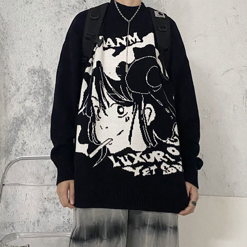 Anime Knitted Sweater  Cray Cray 4 Anime