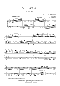 Duvernoy : Study Op. 120, No. 1