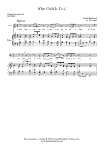 What Child Is This Flute Sheetmusic2print