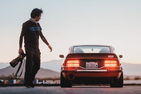 Larry Chen Photographing Nissan Z