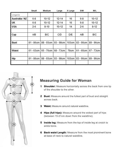 Mapale Size Chart - Roman & French