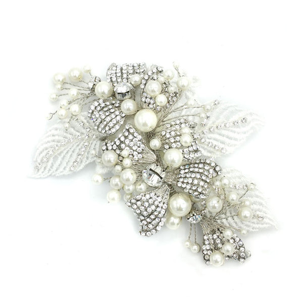 Evelyn Bridal Headpiece - Roman & French