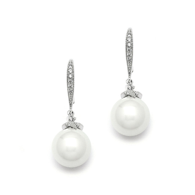 Bridal & Wedding Earrings - Pearl - Roman & French