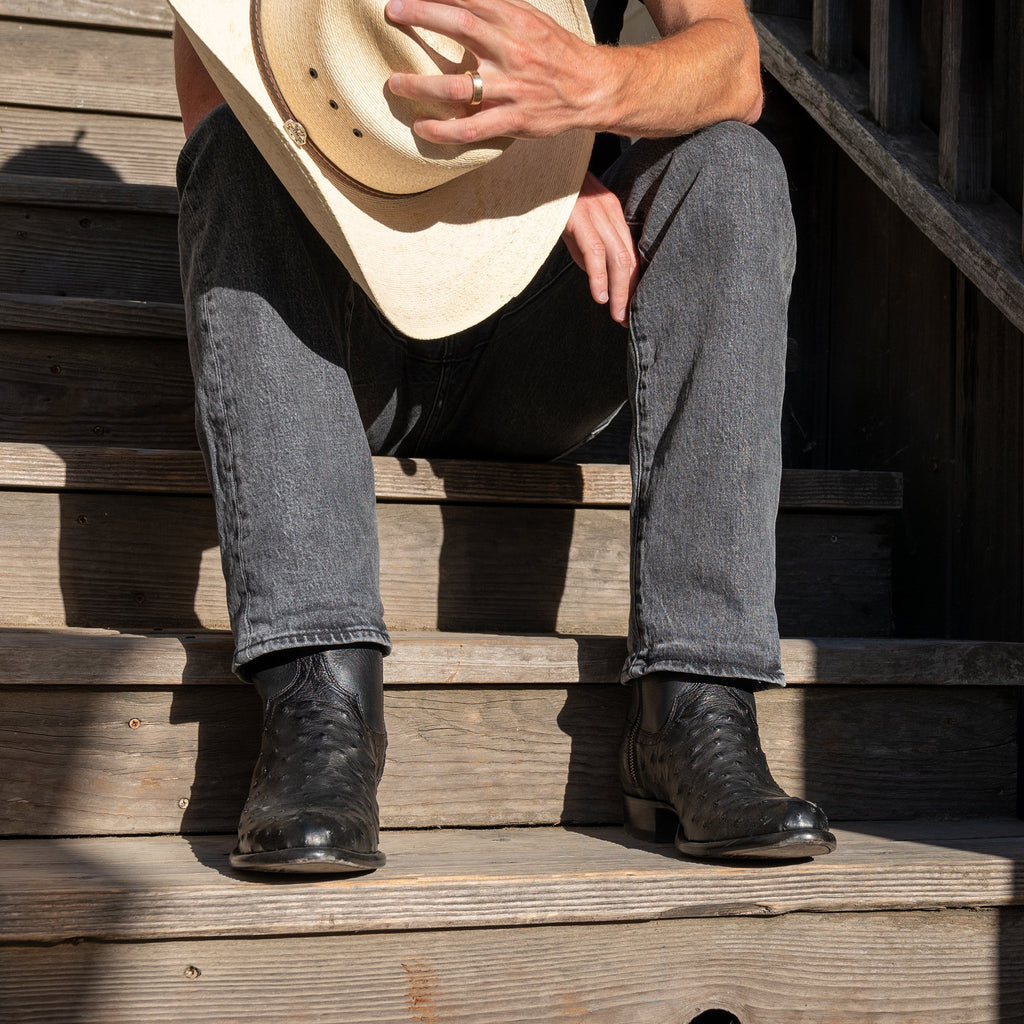 mens zip up cowboy boots