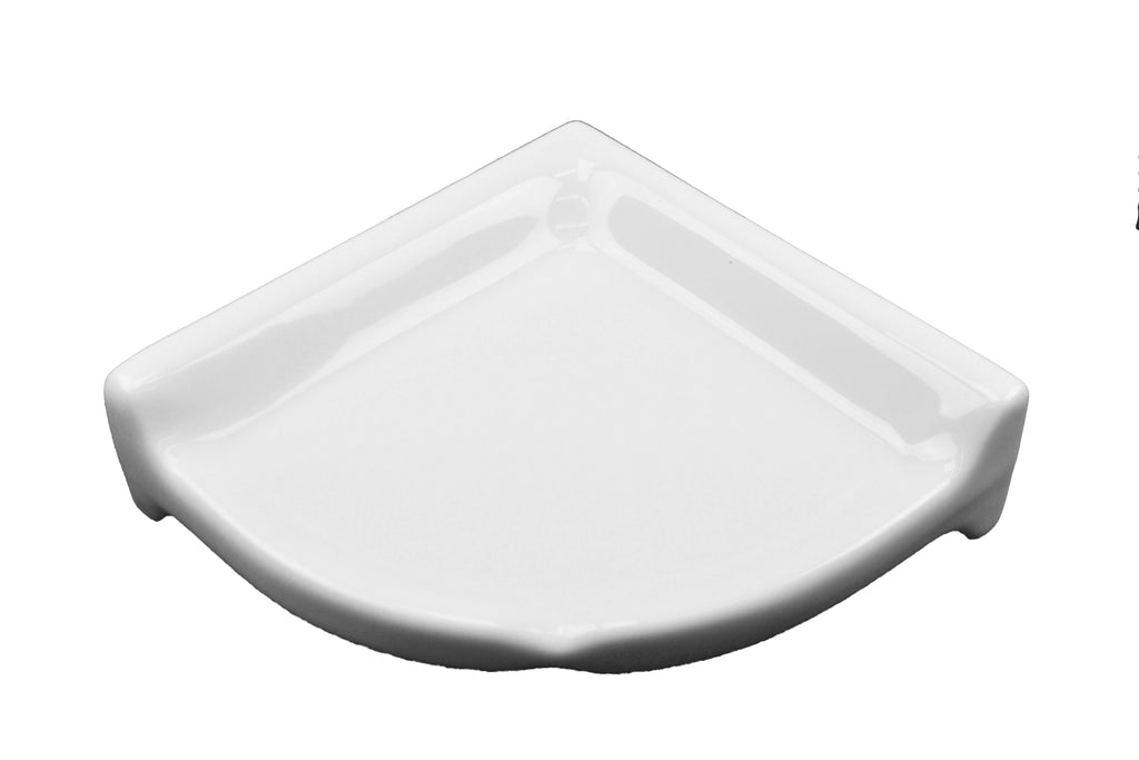 Corner Shelf - White 3 x 7 - Thinset Mount – Westchester Tile