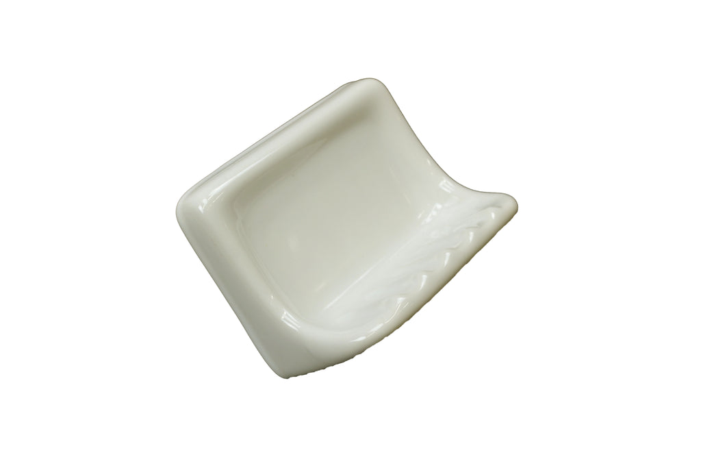 Lenape 170301 Corner Shelf Ceramic White Small 3.5 in. x 3.5 in