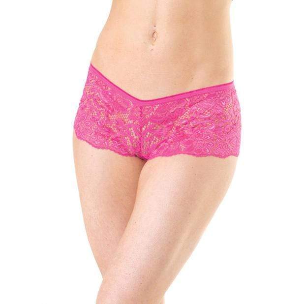 Womens Plus Size Stretch Lace Booty Short Boyshort Underwear Panties 
