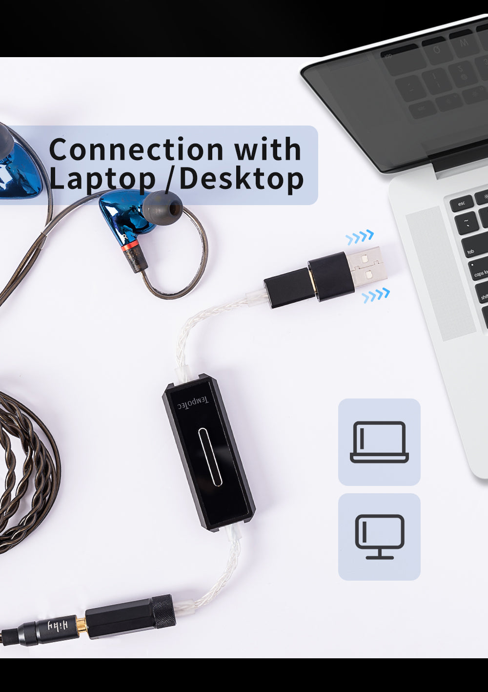 Connection withLaptop / Desktop