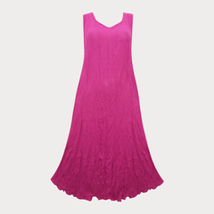 Plus size pink maxi dress