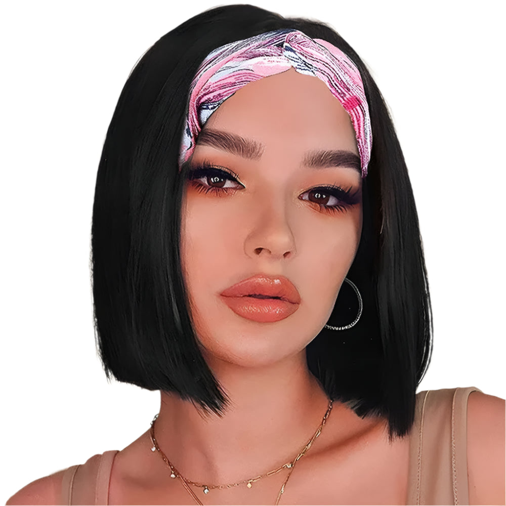 TEEK - Human Hair Bob Headband Wig