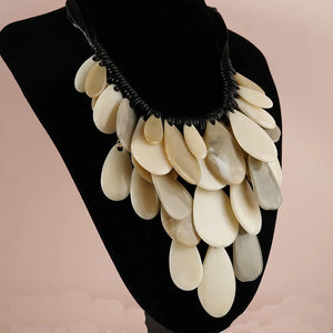 TEEK - Exaggerated Round Fringe Multilayer Pendant Necklace - TEEK