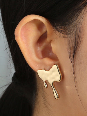 TEEK - Smooth Jigsaw Drip Earrings