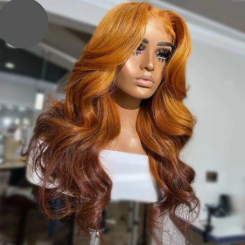 TEEK - Caramel Wave Orange Brown Ombre Wigs | Various Styles