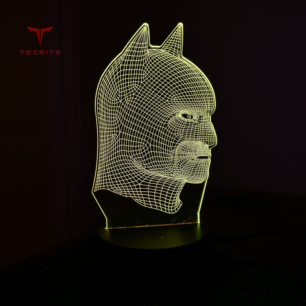 Batman 3D Illusion Lamp Night Light LED 7 Colour Lamp