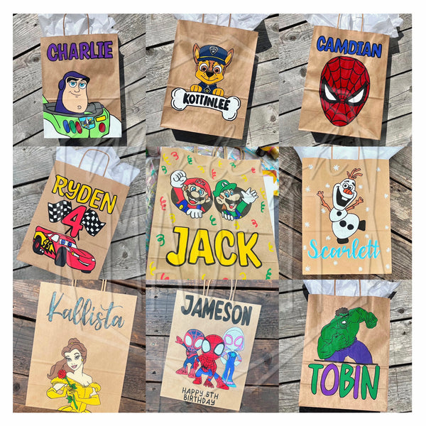 Personalized Hand Painted Gift Bag