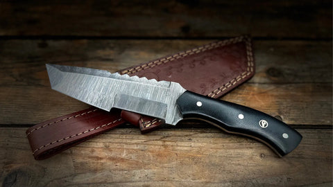 BigHorn Steel Damascus Steel Survival Knife