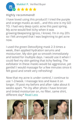 organic body mask customer reviews from happy being well