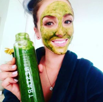 all natural green smoothie facial mask at happy being well