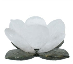 flower quartz crystal candle holder from happy being well 